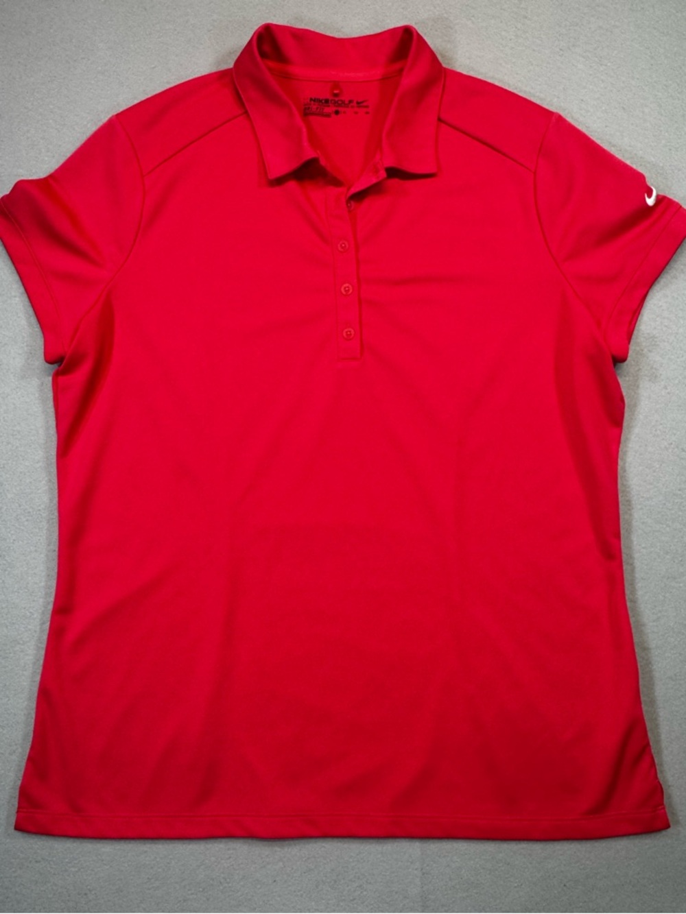 Women’s Nike Golf Dri Fit Rose Red Polo Performance Top XL